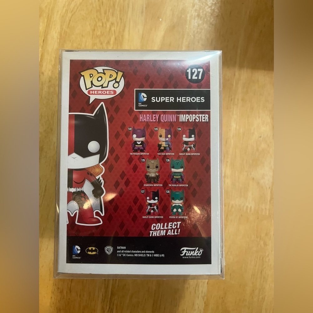 Funko Pop DC Comics Super Heroes Harley Quinn Impopster #127,Brand New - Picture 3 of 4